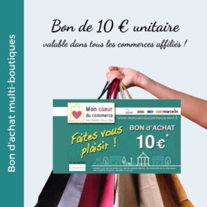 Bon d'achat multiboutique unitaire - Mon Coeur du Commerce