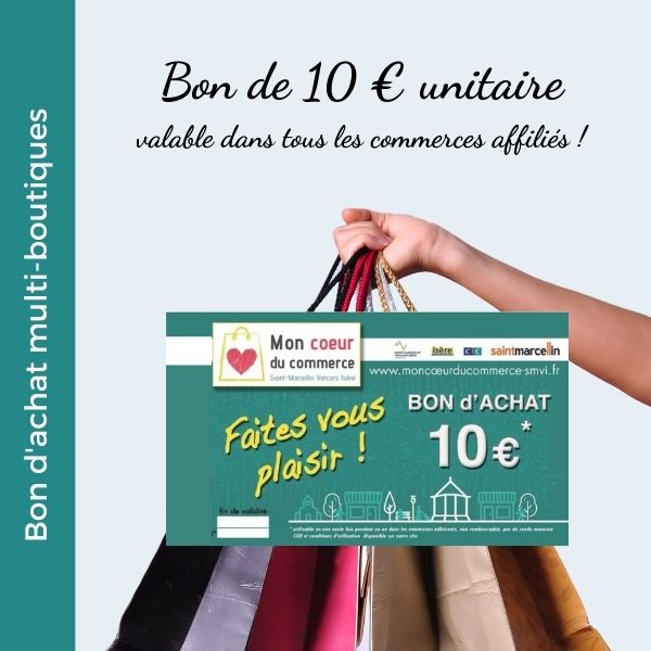 Bon d’achat multi-boutiques - à l'unité