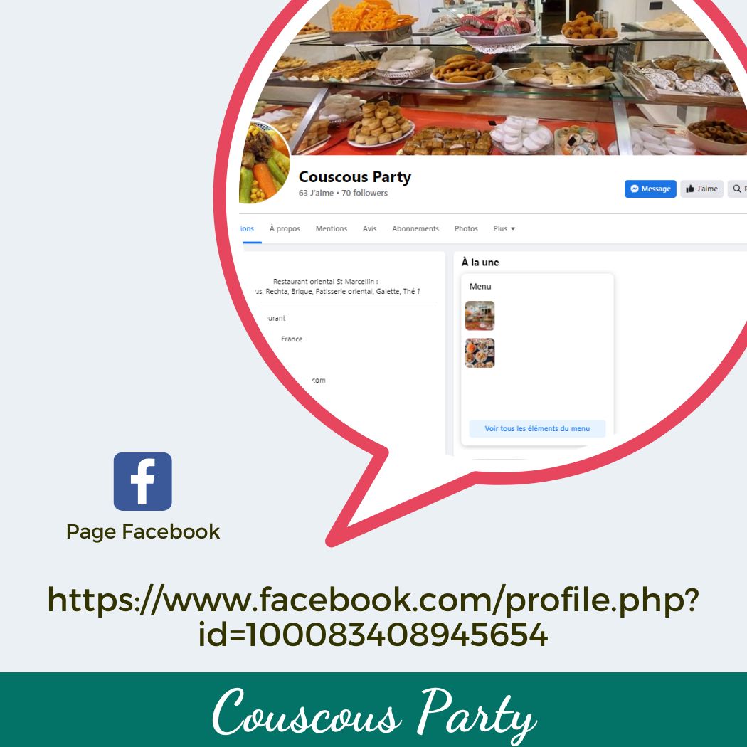 couscous party coeur du commerce vitrine numérique