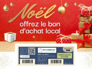 Bon d'achat Noël 2025 SMVI et Coeur du Commerce.